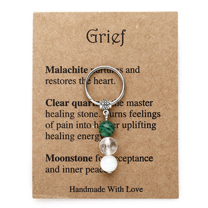 Crystal keychain,Healing crystals,Sad, A new beginning,Love yourself, Good luck with that,Success,Crystal gift