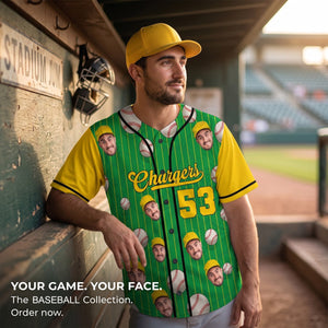 Custom Photo Baseball Jersey β Personalized Sport Lovers Shirt With Team Name