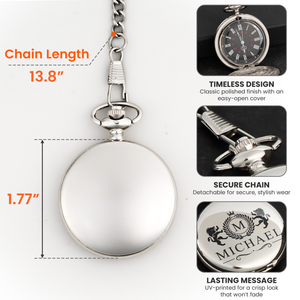 I Love You Then I Love You Still - Personalized Pocket Watch