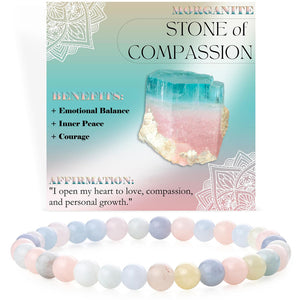 Energy & Love • Natural Stone Elastic Rope Bracelet