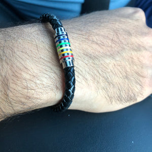 Pride Day - Rainbow Coloured Clasp Magnetic Bracelet