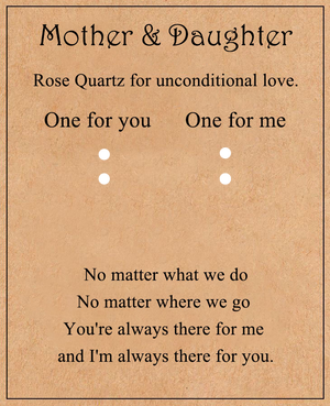 Rose Quartz For Unconditional Love Personalized Crystal Keyring Gift Set