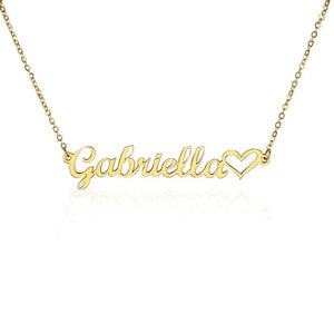 Personalized Name Necklace With Message Card