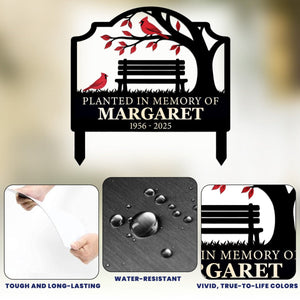 Not A Day Goes By That You Are Not Missed Personalized Metal Garden Stake