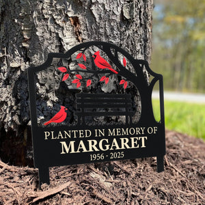 Not A Day Goes By That You Are Not Missed Personalized Metal Garden Stake