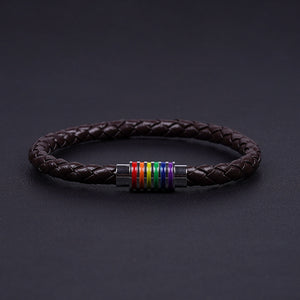 Pride Day - Rainbow Coloured Clasp Magnetic Bracelet
