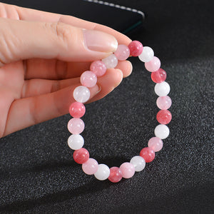 Seven Colored Stone, Tiger Eye Stone Bracelet - 7 Chakras Card Bracelet