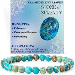 Energy & Love • Natural Stone Elastic Rope Bracelet