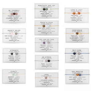 Crystal Bracelet - Real Crystal Jewellery - String Crystal Bracelet - Energy Bracelet