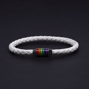 Pride Day - Rainbow Coloured Clasp Magnetic Bracelet