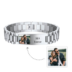 Personalized Name Picture Bracelets For Men