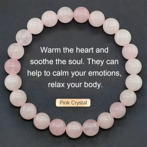 Natural Stone Agate Crystal Beaded Bracelet, Tiger Eye Stone Bracelet