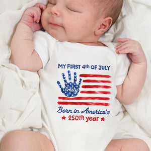 Personalized "My First 4th Of July" Baby Onesie – Gift For Newborns & Toddlers