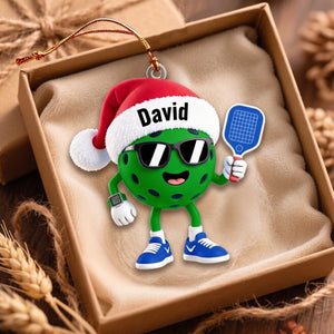 Custom Pickleball Christmas Ornament 2026 โ Personalized Gift For Pickleball Players & Sports Fans
