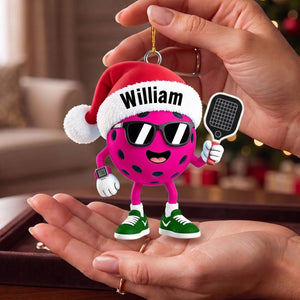 Custom Pickleball Christmas Ornament 2026 โ Personalized Gift For Pickleball Players & Sports Fans