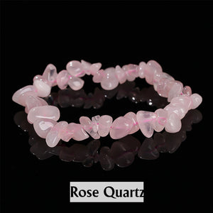 Natural chakra bracelet ,Colored bead bracelet ,Crystal stone piece elastic