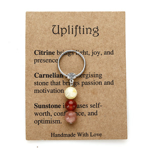 Crystal keychain,Healing crystals,Sad, A new beginning,Love yourself, Good luck with that,Success,Crystal gift