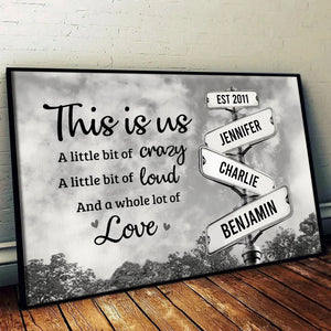 This Is Us, Full Of Love Family - Personalized Poster/Canvas - Gift For Family Members, Mom and Dad