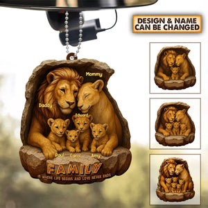 Personalized Gifts For Family Ornament- Custom 'Roaring Family' Ornament