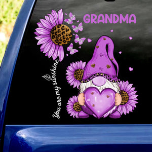 Unique Leopard Grandma Mom Butterfly Kids Personalized Decal