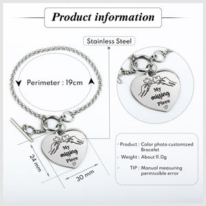 Personalized Heart Bracelet Gift For Couple - My Missing Piece