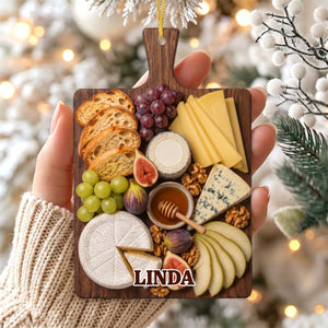 World Cuisine Platter Ornament β Personalized Christmas Tree Hanging Decoration Gift For Foodie
