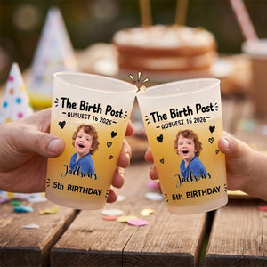 The Birth Post Birthday - Personalized Frosted Cups