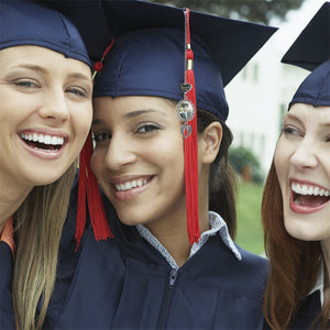 Memorial Photo Tassel Angel Wings Charm - Personalized 2025 Graduation Cap Decoration