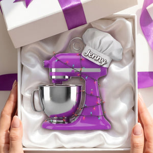 Baking Mixer Lights Ornament - Personalized Custom Shape Acrylic Ornament