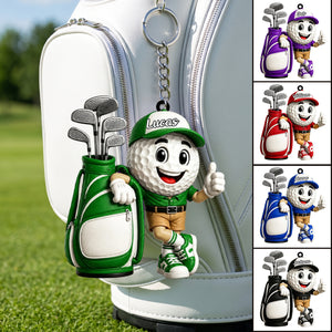 Golf Player Keychain β Personalized Gift For Golf Lovers