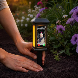 Custom Photo The Call I Wish I Could Make - Personalized Solar Garden Light