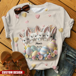 Grandma's Bunnies - Personalized Grandma All Over Shirt