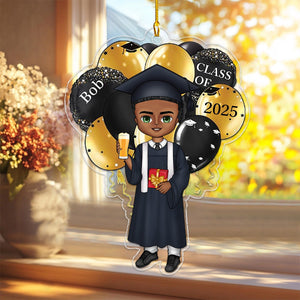 Personalized Acrylic Ornament - Graduation Memory Hanger With Your Photo - Gift For Friends, Children