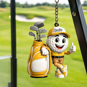 Golf Player Keychain β Personalized Gift For Golf Lovers