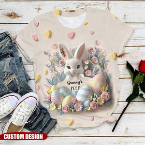 Grandma's Bunnies - Personalized Grandma All Over Shirt
