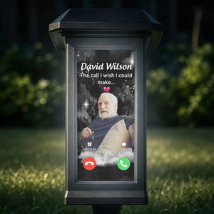 Custom Photo The Call I Wish I Could Make - Personalized Solar Garden Light