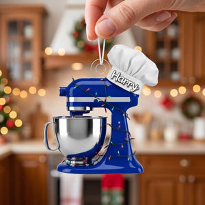 Baking Mixer Lights Ornament - Personalized Custom Shape Acrylic Ornament
