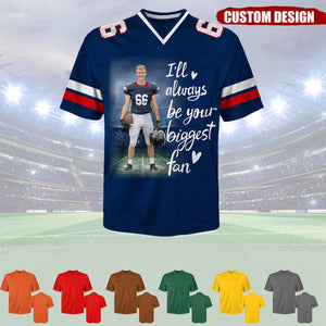 Custom Photo Football Game Day Football Jersey Gift For Football Lovers