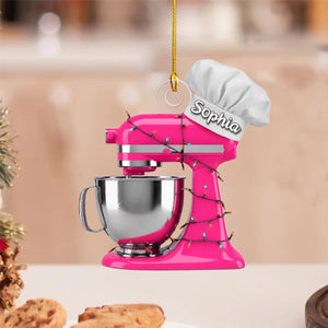 Baking Mixer Lights Ornament - Personalized Custom Shape Acrylic Ornament