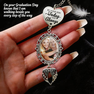 Graduation Day Walking Beside You Custom Tassel Photo Charm - Personalized Graduation Gifts For Graduate