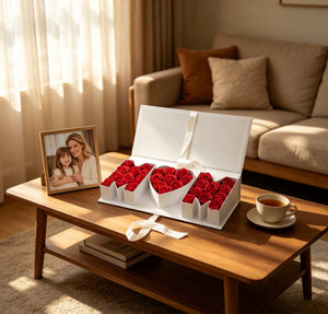 DIY Mom Gift Box, MOM Letter Shaped Fillable Cardboard Box for Mother's Day