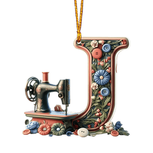 Beautiful Sewing Letter Shaped Ornament