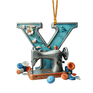 Beautiful Sewing Letter Shaped Ornament