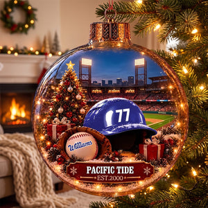 Bring the Ballpark Home —Baseball Christmas Ornament