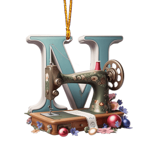 Beautiful Sewing Letter Shaped Ornament