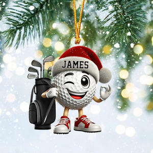 Golf Player Home Decor Christmas Ornament Personalized Ornament