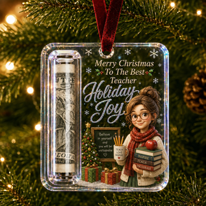 Career Tribute Christmas Money Holder Acrylic Ornament