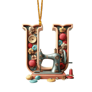 Beautiful Sewing Letter Shaped Ornament