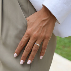 Ties of The Heart Personalized Birthstone Ring