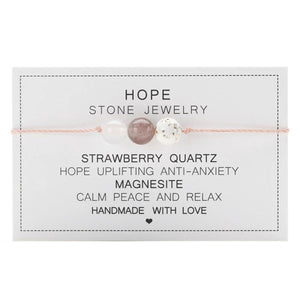 Crystal Bracelet - Real Crystal Jewellery - String Crystal Bracelet - Energy Bracelet